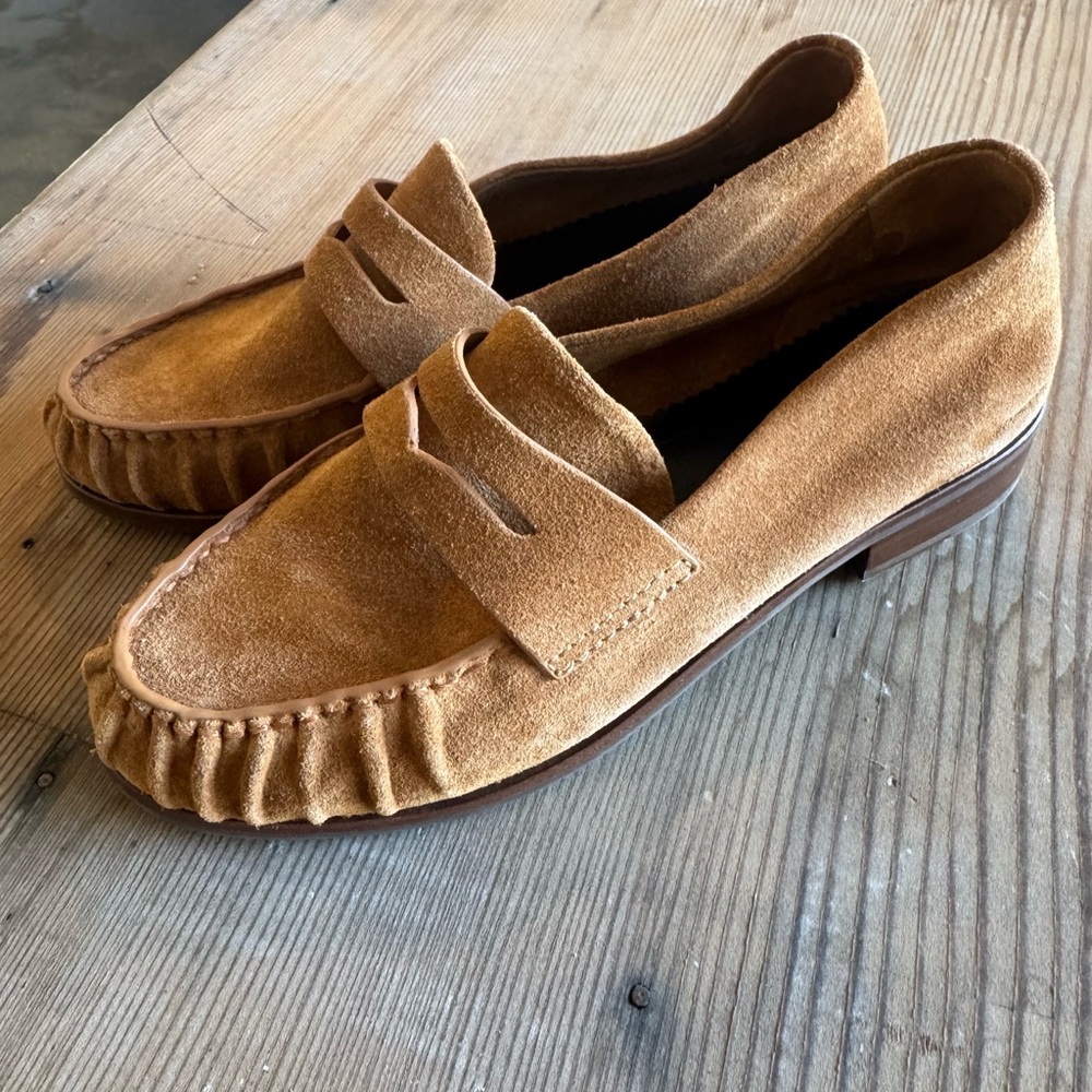 Rag & Bone Sid Suede Loafer Tobacco  6.5 36.5